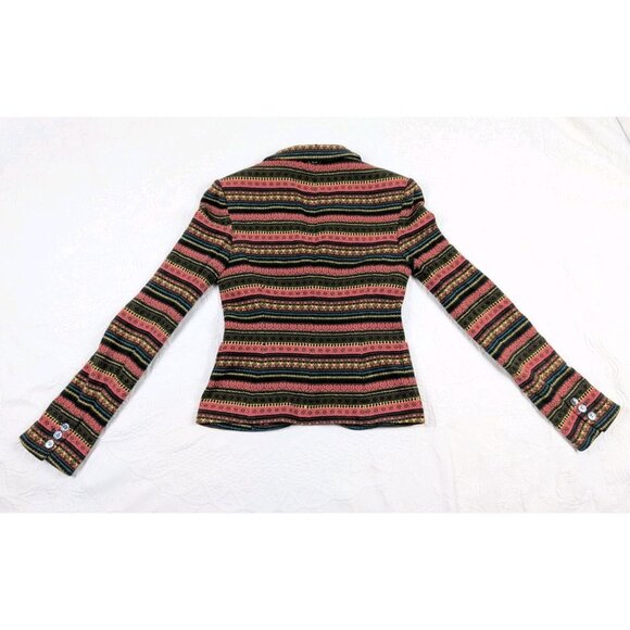 IISLI Jacket Blazer Women's Size 4  100% Wool  Nordic style x long sleeve - Picture 2 of 16